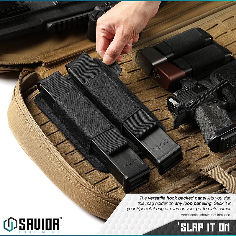 Magasinhållare Savior Equipment Double Extended Mag Holder Svart