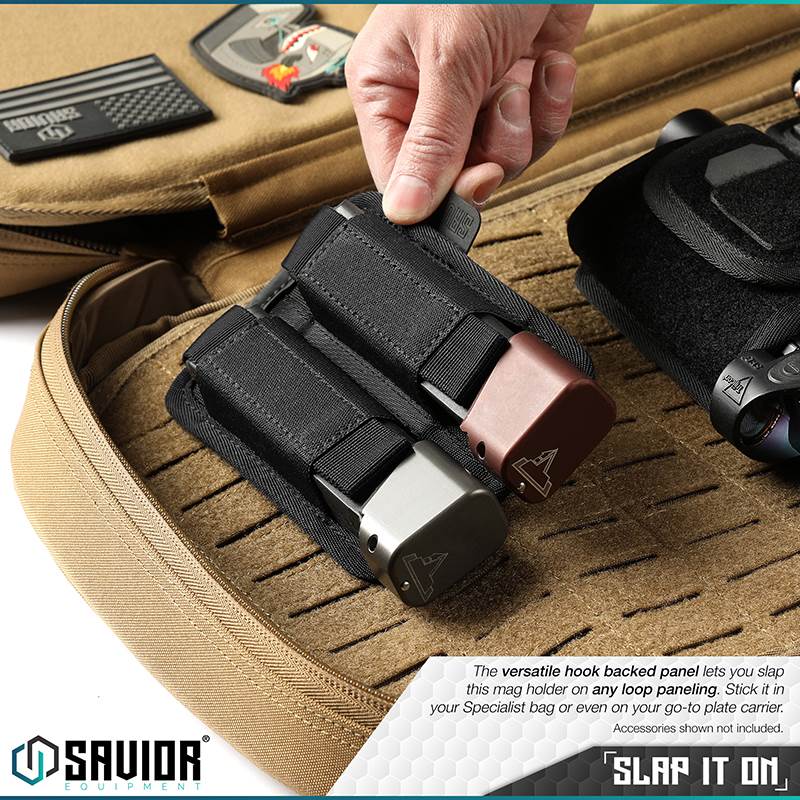 Magasinhållare Savior Equipment Double Mag Holder Svart