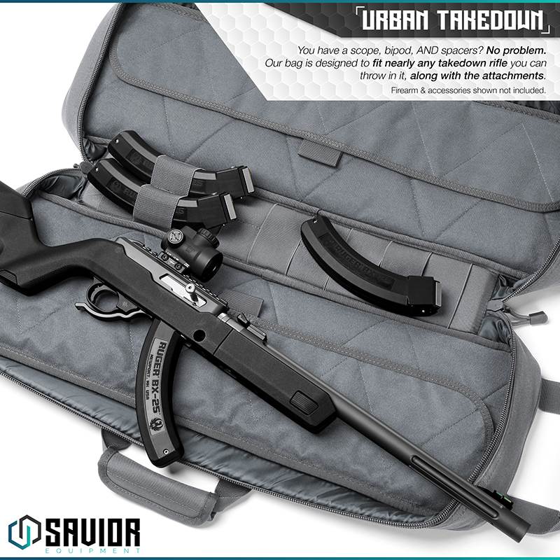 Väska Savior Equipment Urban Takedown Rifle Case Grå