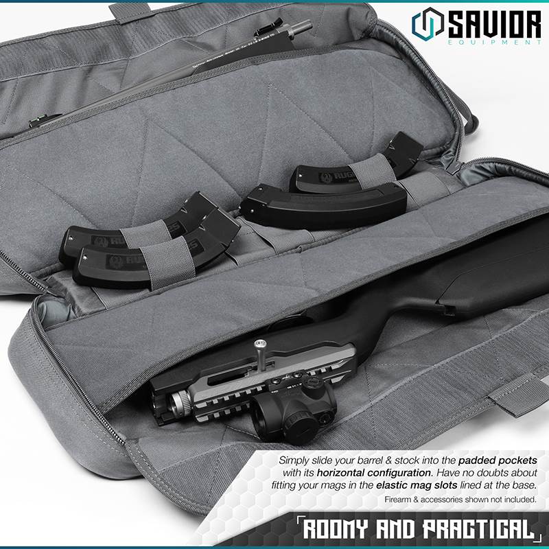 Väska Savior Equipment Urban Takedown Rifle Case Grå