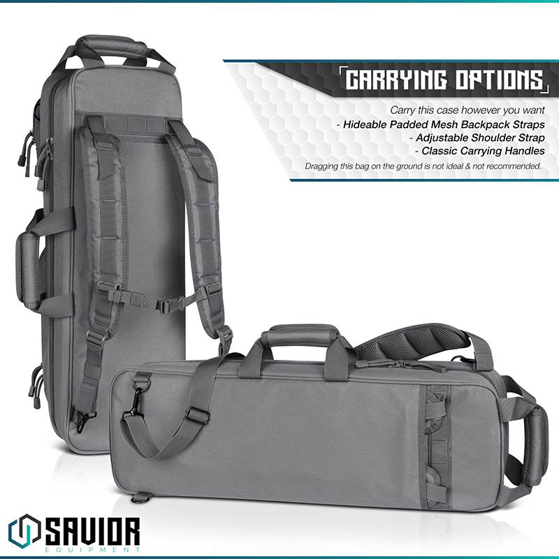 Väska Savior Equipment Urban Takedown Rifle Case Grå