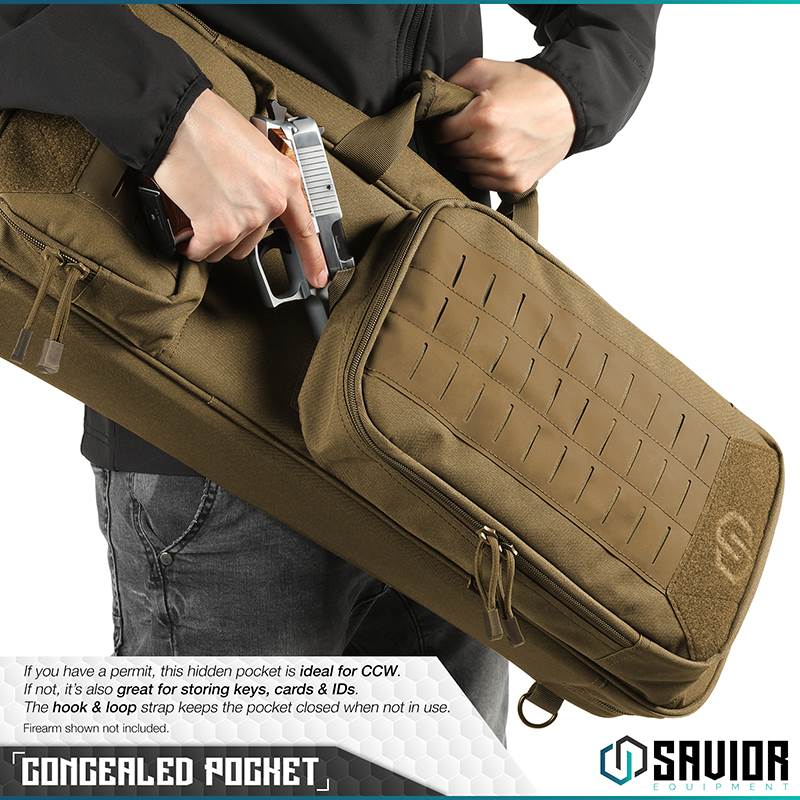 Väska Savior Equipment Urban Takedown Rifle Case Brun