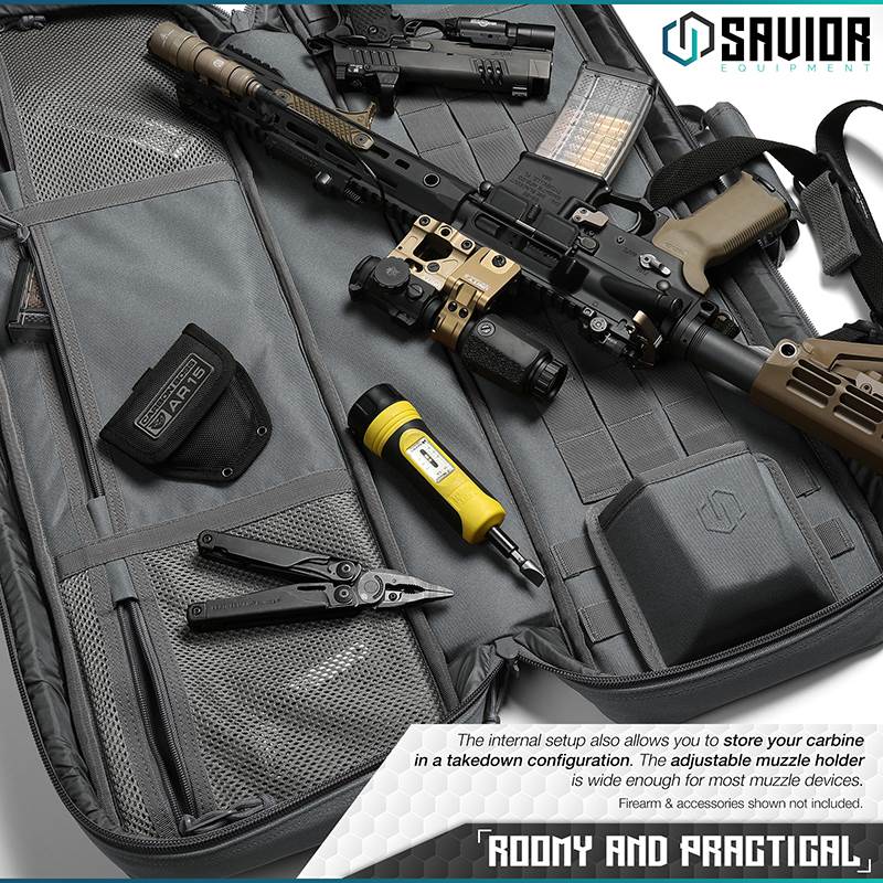 Väska Savior Equipment Urban Carbine Single Rifle Case Grå