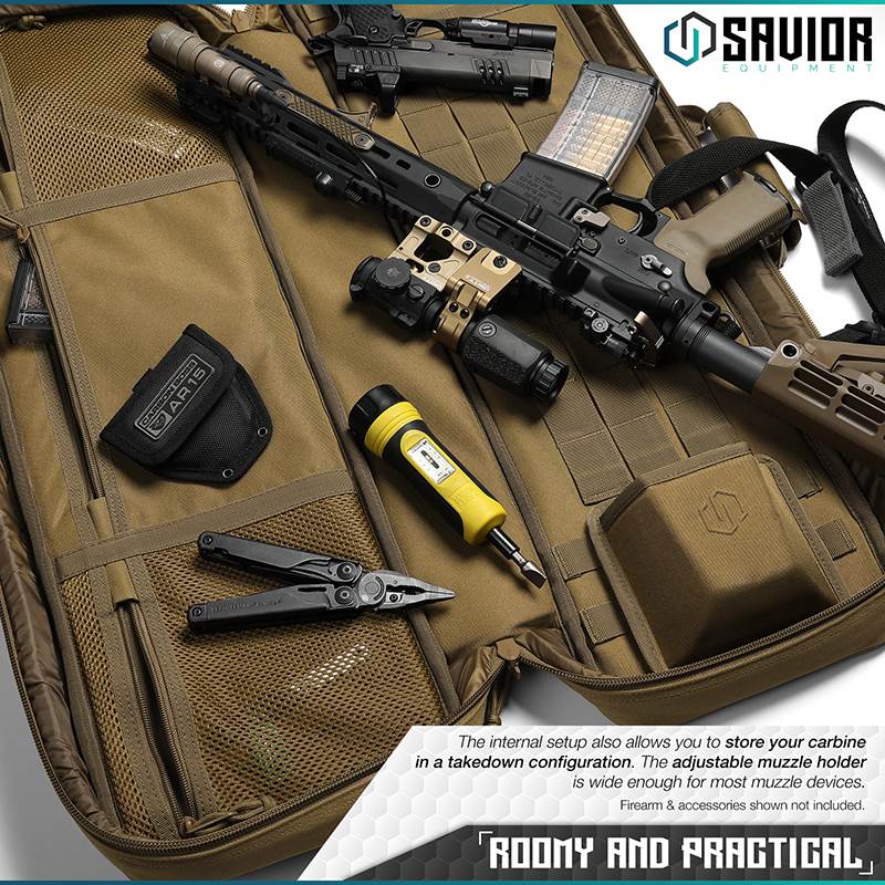 Väska Savior Equipment Urban Carbine Single Rifle Case Brun