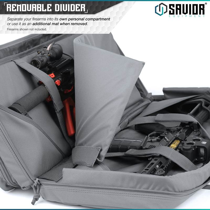 "Väska Savior Equipment American Classic 32"" Double Rifle Case Grå"