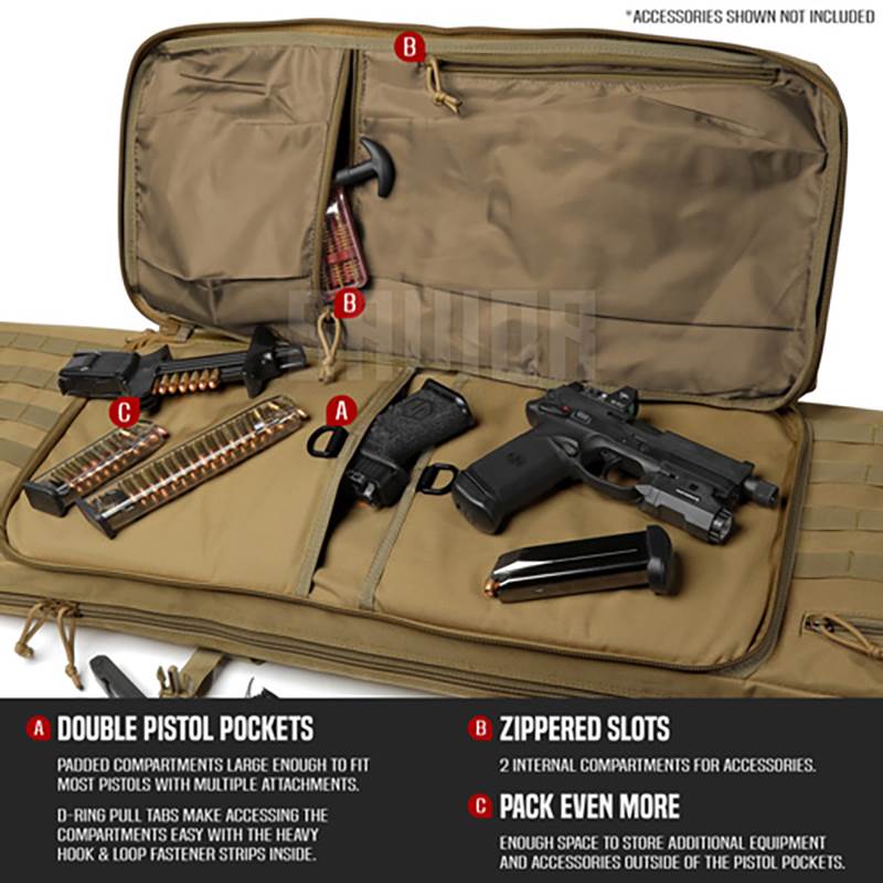 "Väska Savior Equipment American Classic 42"" Double Rifle Case Brun"