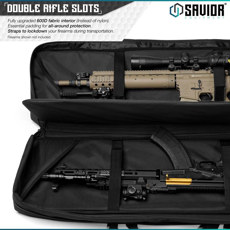 "Väska Savior Equipment Urban Warfare 42"" Double Rifle Case Svart"