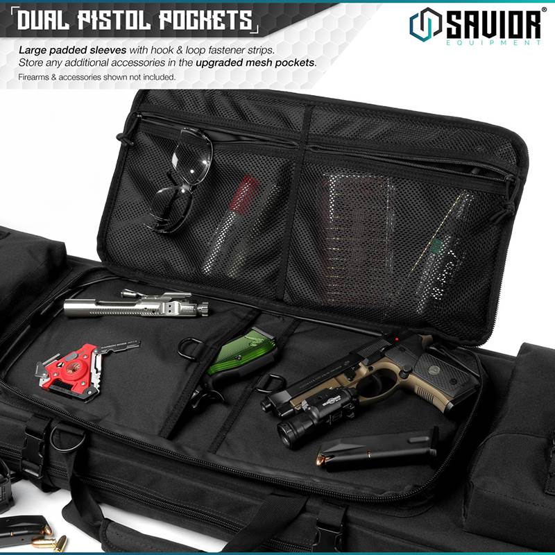 "Väska Savior Equipment Urban Warfare 42"" Double Rifle Case Svart"
