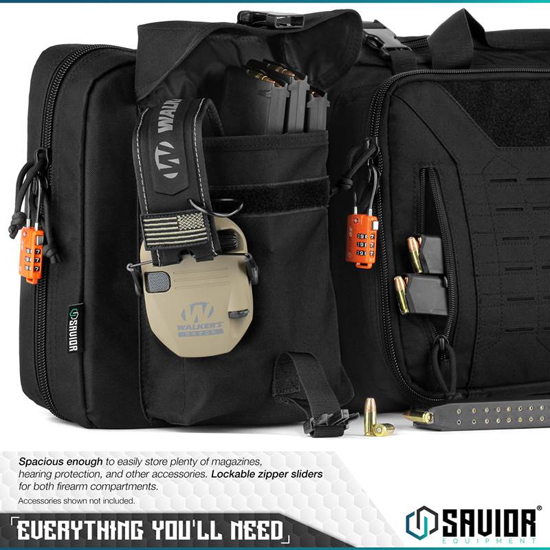 "Väska Savior Equipment Urban Warfare 42"" Double Rifle Case Svart"