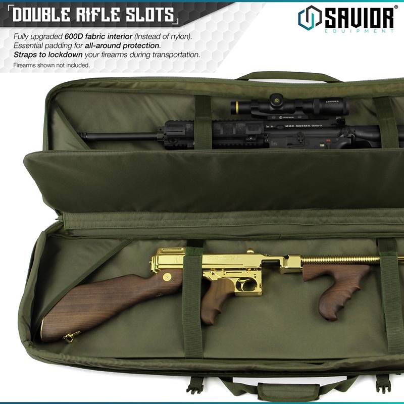 "Väska Savior Equipment Urban Warfare 42"" Double Rifle Case Grön"