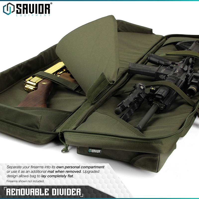 "Väska Savior Equipment Urban Warfare 42"" Double Rifle Case Grön"