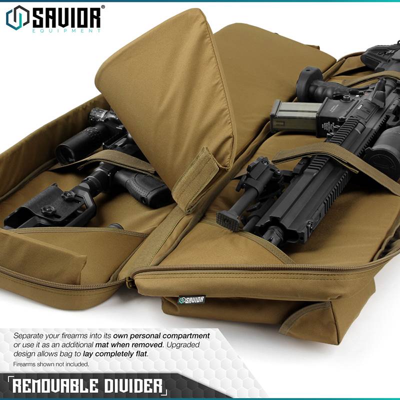 "Väska Savior Equipment Urban Warfare 42"" Double Rifle Case Brun"
