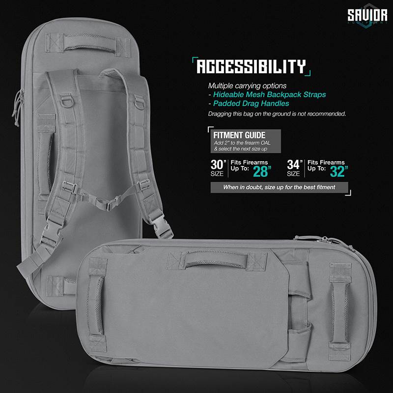 Väska Savior Equipment Specialist 30" Covert Single Rifle Case Grå
