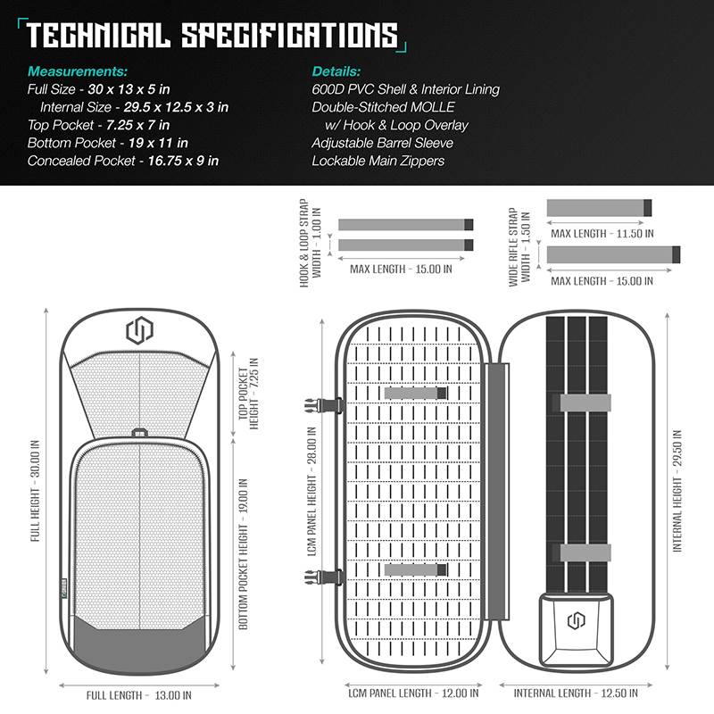 Väska Savior Equipment Specialist 30" Covert Single Rifle Case Grå
