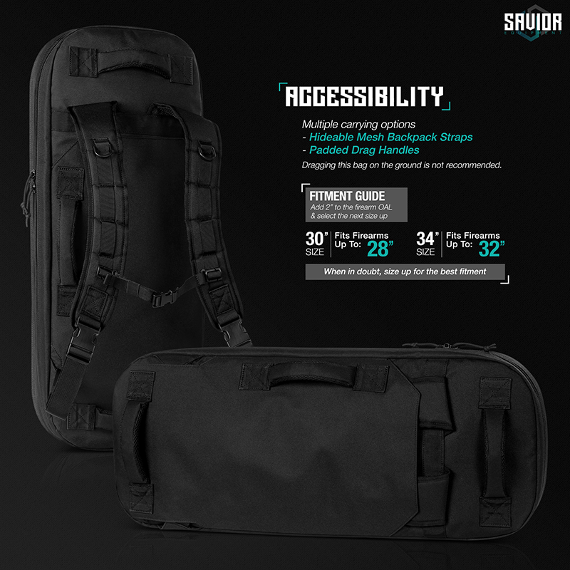 Väska Savior Equipment Specialist 38" Covert Single Rifle Case Svart