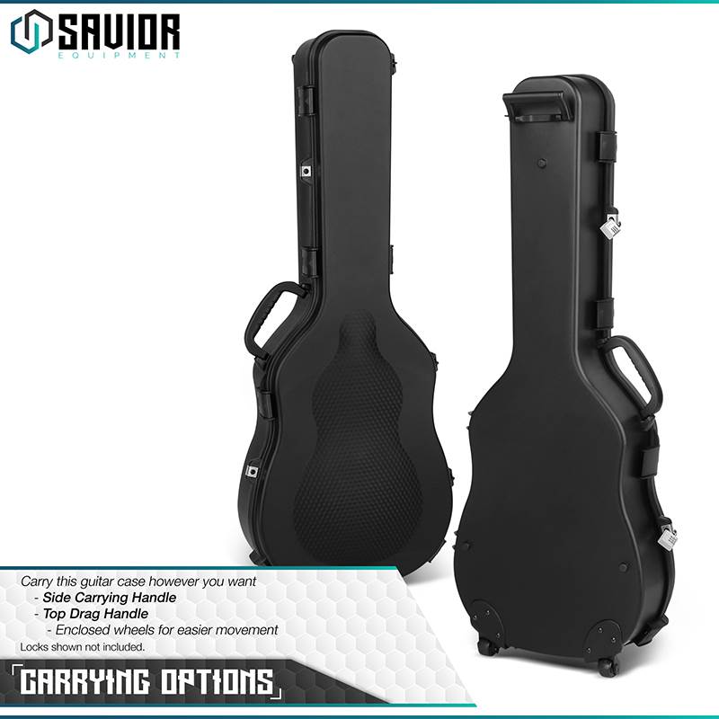 Väska Savior Equipment Ultimate Guitar Hard Case 45" Svart