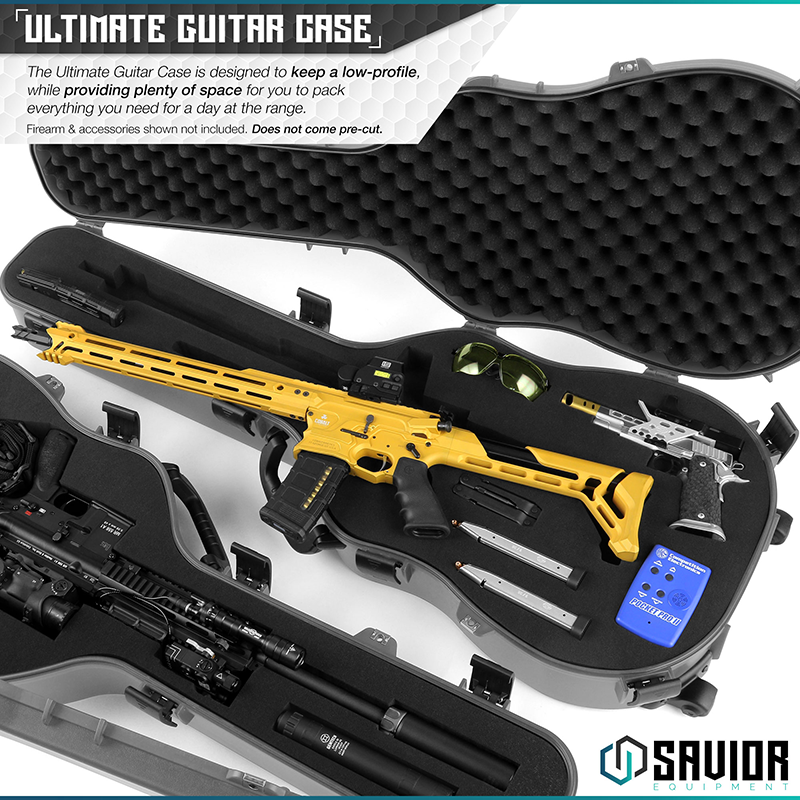 Väska Savior Equipment Ultimate Guitar Hard Case 45" Grå