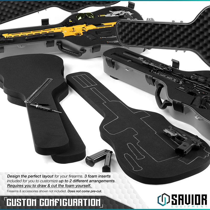 Väska Savior Equipment Ultimate Guitar Hard Case 45" Grå