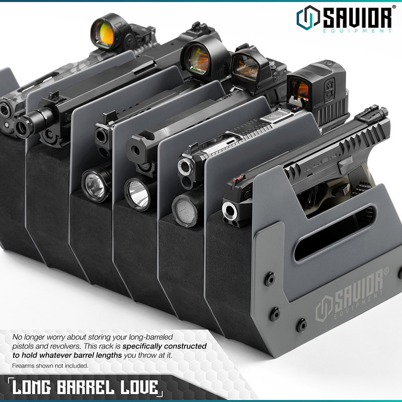 Väska Savior Equipment Pistol Rack 6-slot Grå
