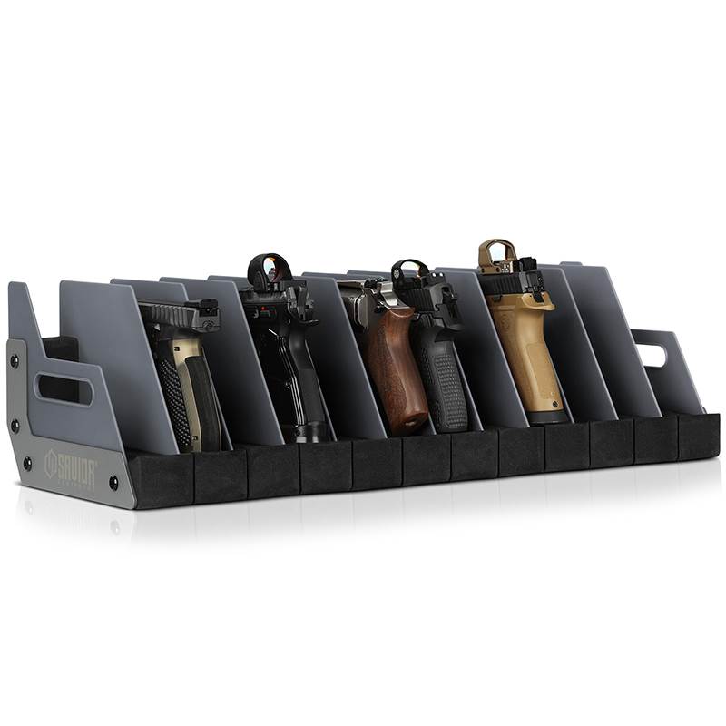 Väska Savior Equipment Pistol Rack 12-slot Grå