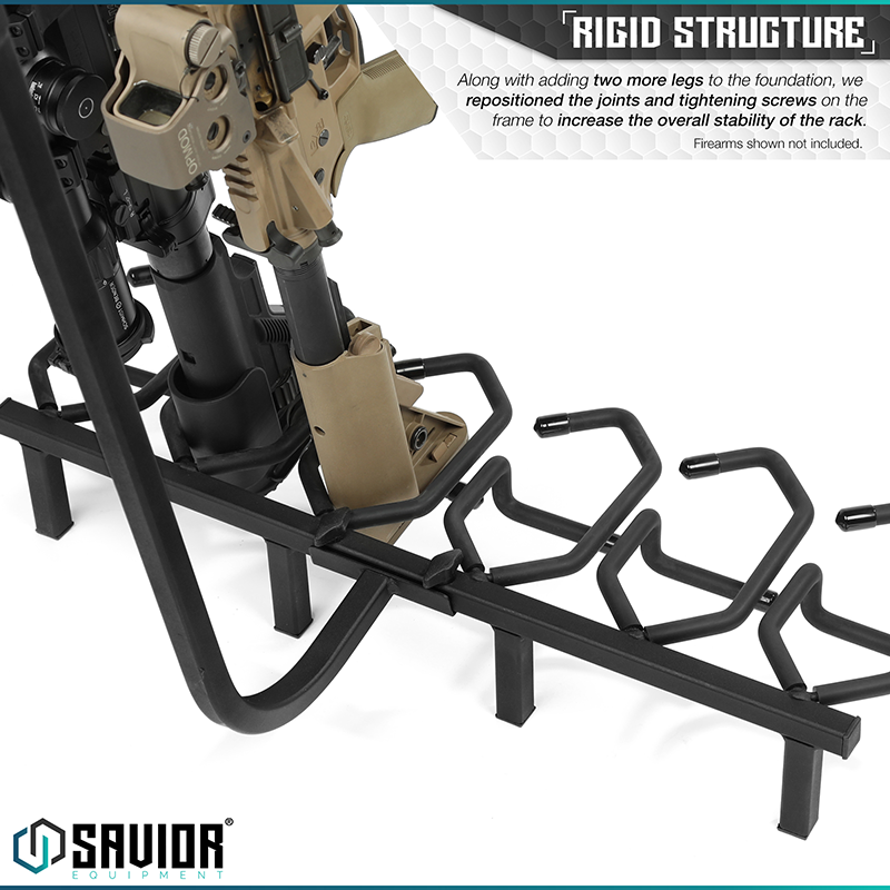 Vapenstöd Savior Equipment Mobile Firearm Rack Svart