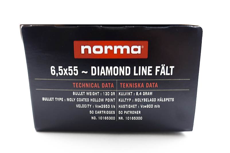 6.5x55 Fält Ammunition Diamond Line Patron Norma Match