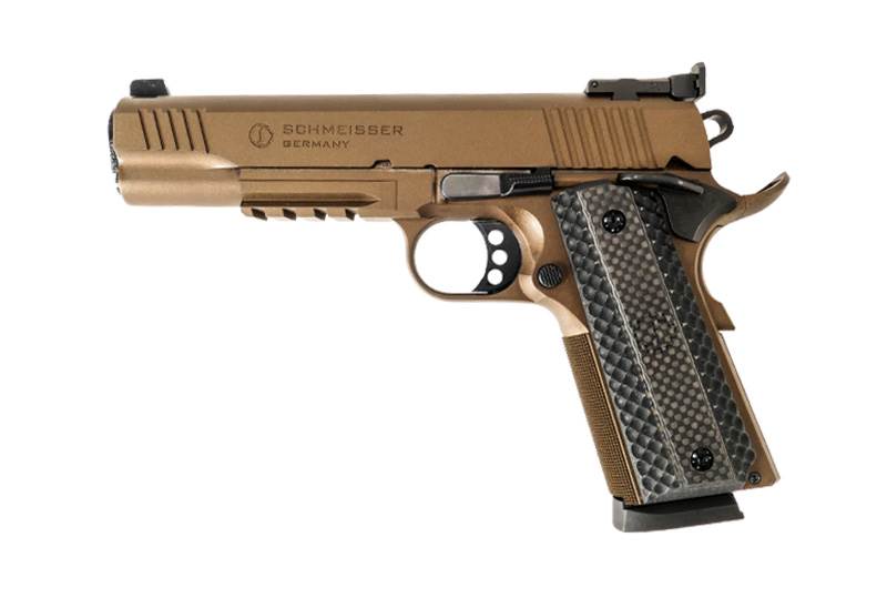 "pistol 1911 schmeisser hugo 5"" thunder bronze 9mm"