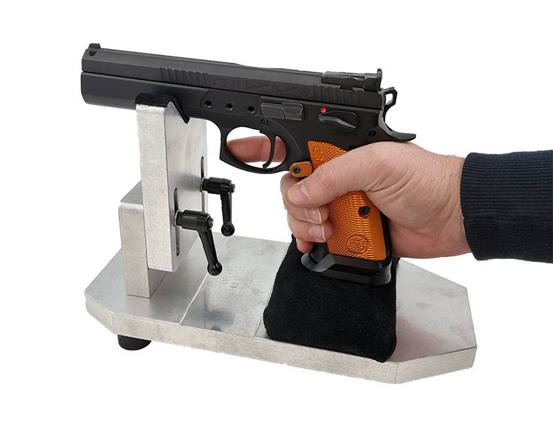 Skjutstöd Ransom Rest Steady med vapen i hand