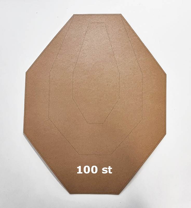 Pistoltavla IPSC Classic 46x58 cm, (vaxad), 100 st