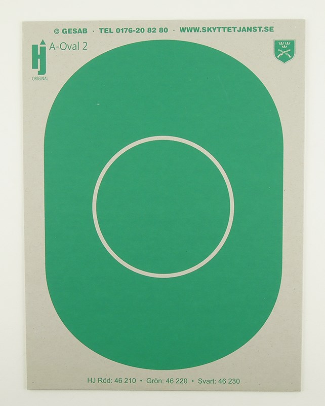 Figur A-oval 2 grön