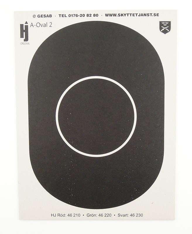 Figur A-oval 2 svart