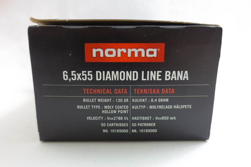 Diamond Line Match 6.5x55 Patron Ammunition Norma