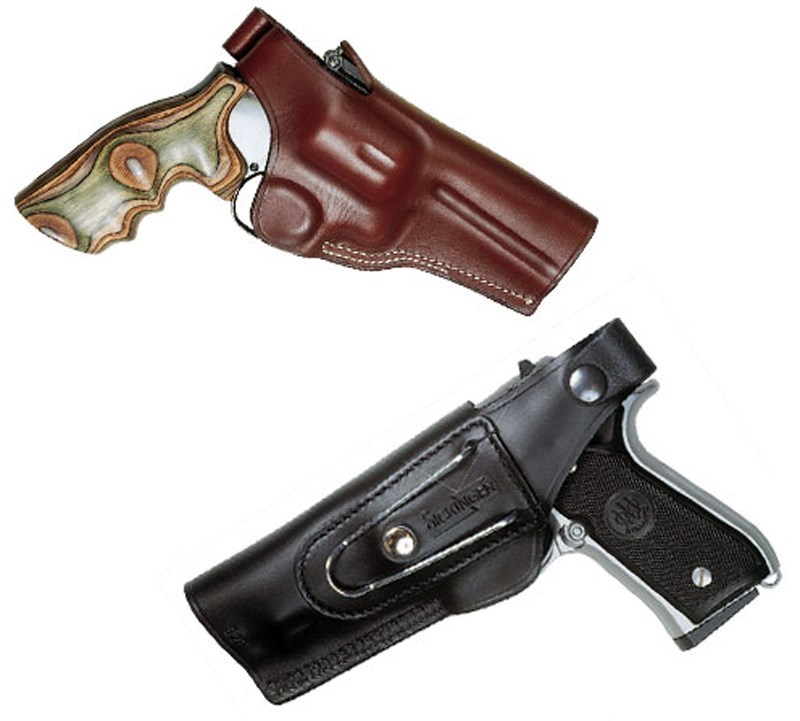 Svart läderhölster från Sickinger. Passar Colt 1911.
