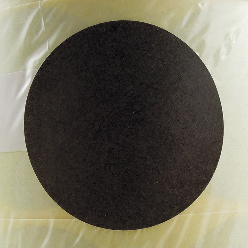 Täcklapp 25 mm rund svart