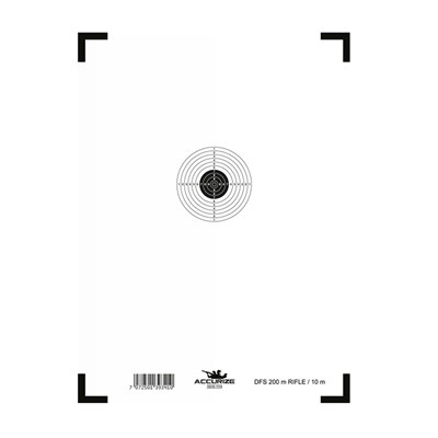 Tavla DFS 200 m för  Accurize Shooting System 10 m