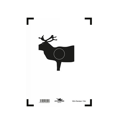 Tavla 100 m Ren för Accurize Shooting System 10 m
