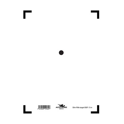 Tavla ISSF Gevär 50 m för Accurize Shooting System 5 m