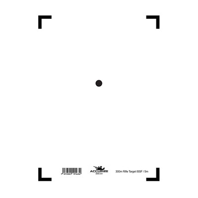 Tavla ISSF Gevär 300 m för Accurize Shooting System 5 m