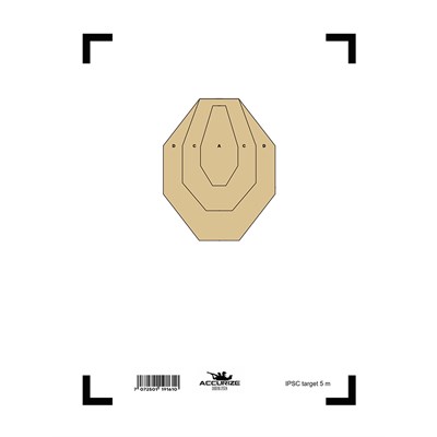 Tavla IPSC för Accurize Shooting System 5 m